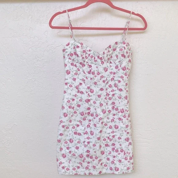 ZARA Floral Mini Dress - Picture 3 of 6